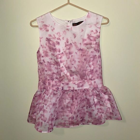 QED London floral peplum sleeveless blouse - Picture 5 of 11